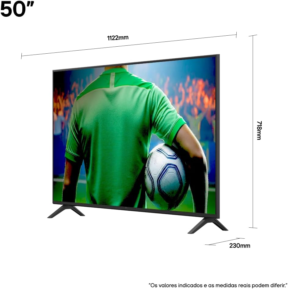 Smart TV LG 50 Polegadas UHD 4K com Alexa, Google Cast e Controle Smart Magic