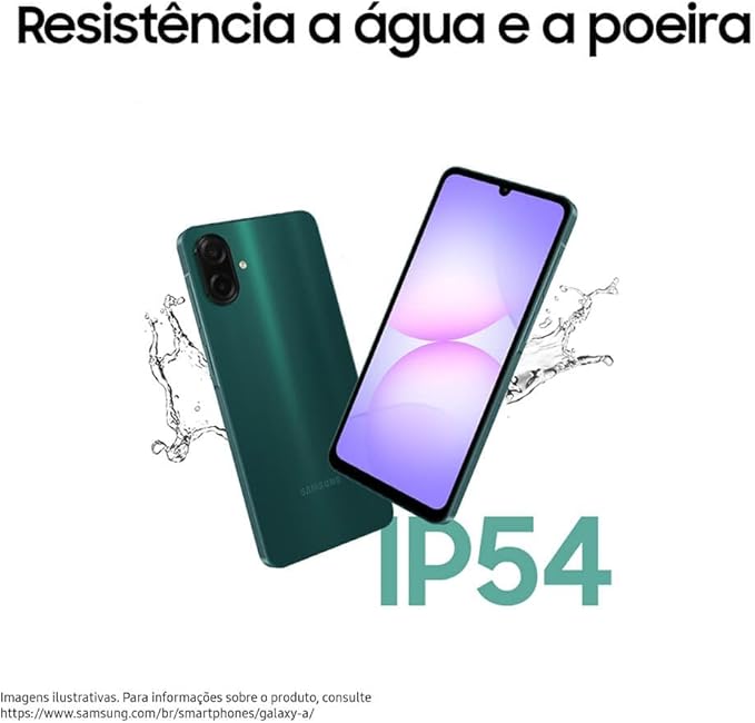 Samsung Galaxy A07 256GB 8GB RAM Preto – Tela 6,7" 90Hz, Câmera 50MP, Helio G99, Android 15 e IP54