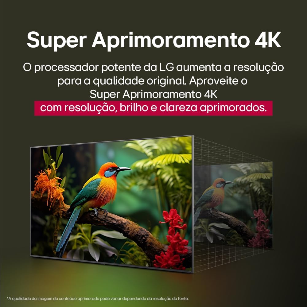 Smart TV LG 50 Polegadas UHD 4K com Alexa, Google Cast e Controle Smart Magic