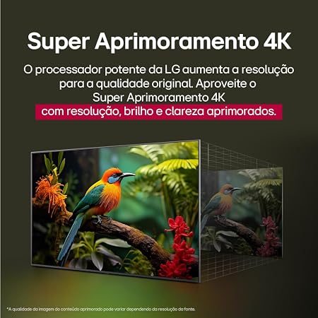 Smart TV LG 65" QLED 4K Google TV P7K | HDR10+, Dolby Vision e Dolby Atmos