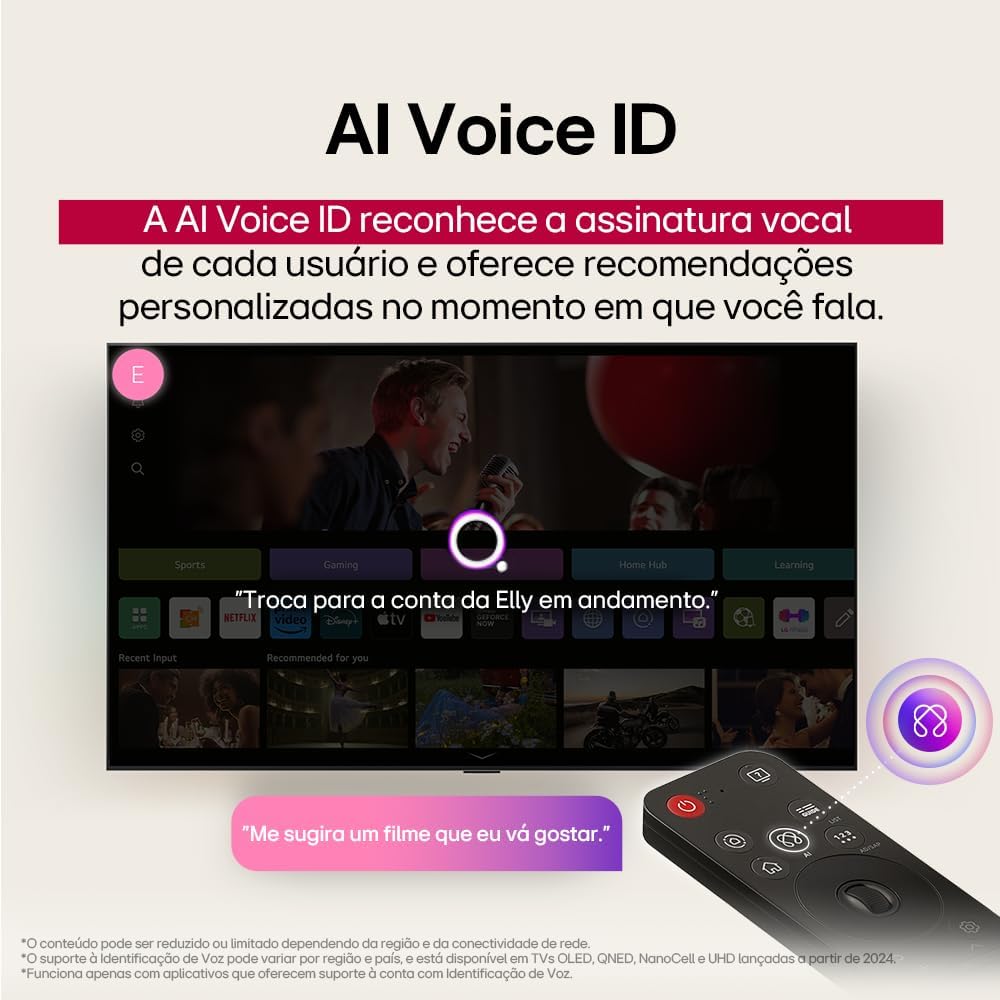 Smart TV LG 50 Polegadas UHD 4K com Alexa, Google Cast e Controle Smart Magic