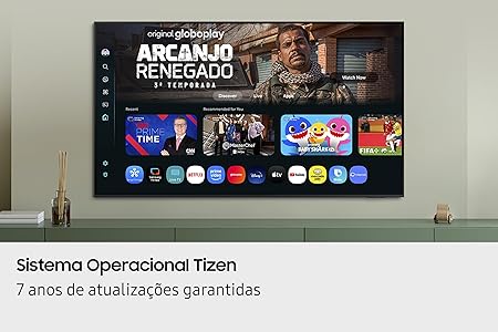 Smart TV Samsung Crystal UHD 4K com Processador Crystal 4K, HDR, Tizen, Gaming Hub e SmartThings